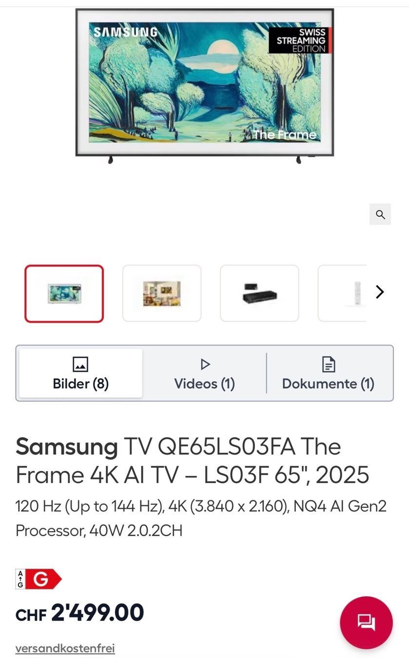 Samsung Televisori: Samsung The Frame Pro 65 Zoll – Nuovo e nell'imballaggio originale da Basel venduto da Kanme333 4