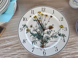 Villeroy & Boch Teller-Uhr Botanica/ Vintage-Serie