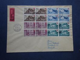 1949 Pro Patria im 4er Block auf FDC