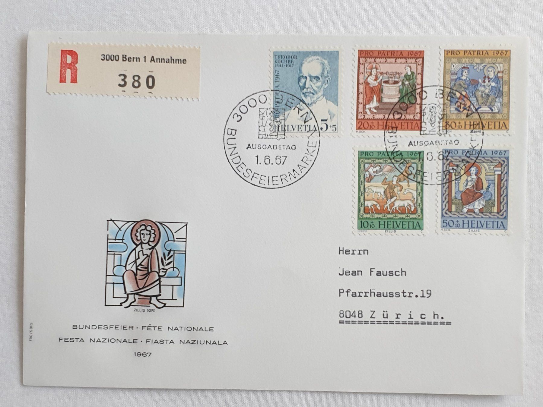 Alle Briefmarken: (230)   Pro Patria 1967 mit ET Stempel – Gebraucht aus Schwarzhäusern von Inot3