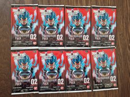 8x Dragonball Fusion World Tournament Pack 02 - Neu & OVP!