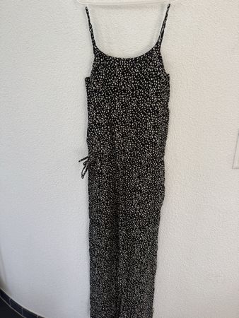 Jumpsuit Pomp de Lux schwarz weiss gepunktet Grösse 146 152