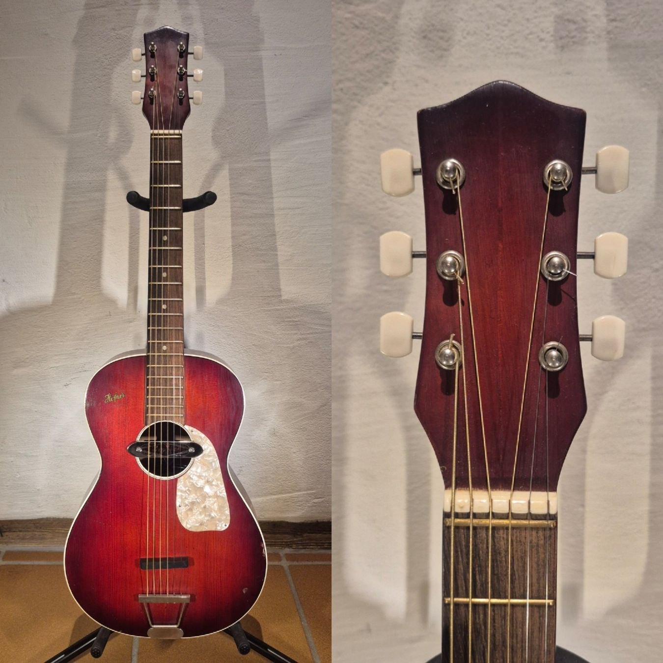 Höfner Strumenti musicali: Höfner 520 Rubber Bridge Conversion 1950s – Usato da Winterthur venduto da NorrSydGuitars