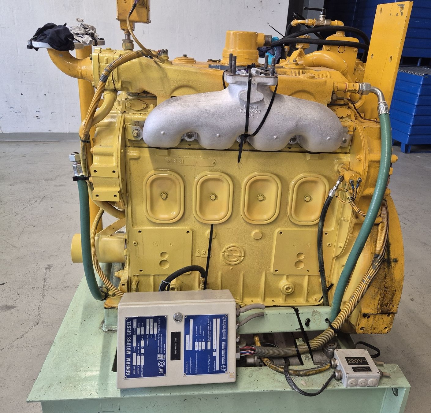Stromgeneratoren: Dieselmotor General Motors mit BBC Generator gebraucht – Gebraucht aus Röthenbach i. E. von 3538ScaniaR420 3