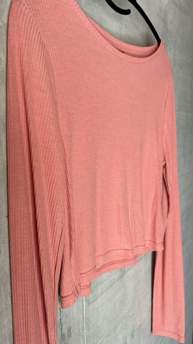 Topshop Top: Topshop Langarm, Gr. 40, Rosa/Lachs – Usato da Frenkendorf venduto da ana_h7dx 5