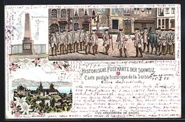 Litho Lausanne, Gefangennahme Davel's au