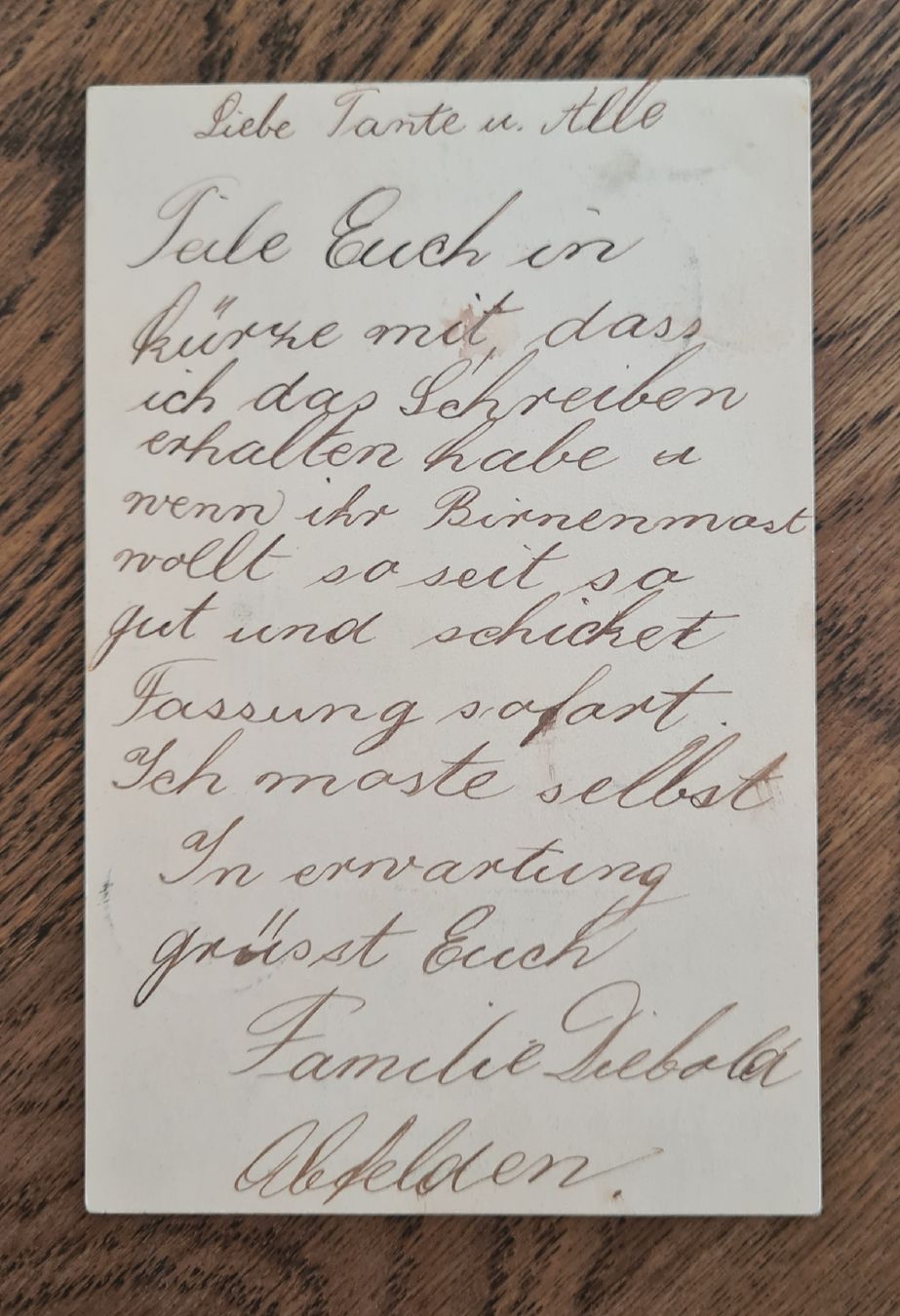 Cartoline postali: Postkarte 1900 – Usato da Ebikon venduto da Donar50 1