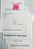 Notenhefte: Albert Roussel, Joueurs de flûte