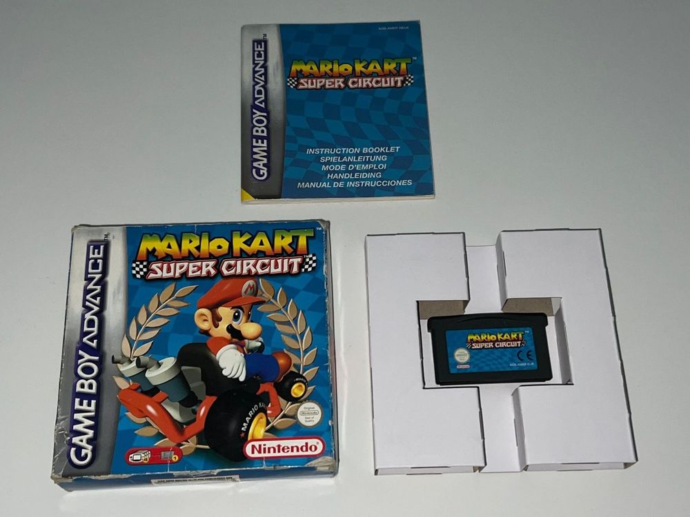GBA] MARIO KART SUPER CIRCUIT FACTORY SEALED NINTENDO RED STRIP (PAL