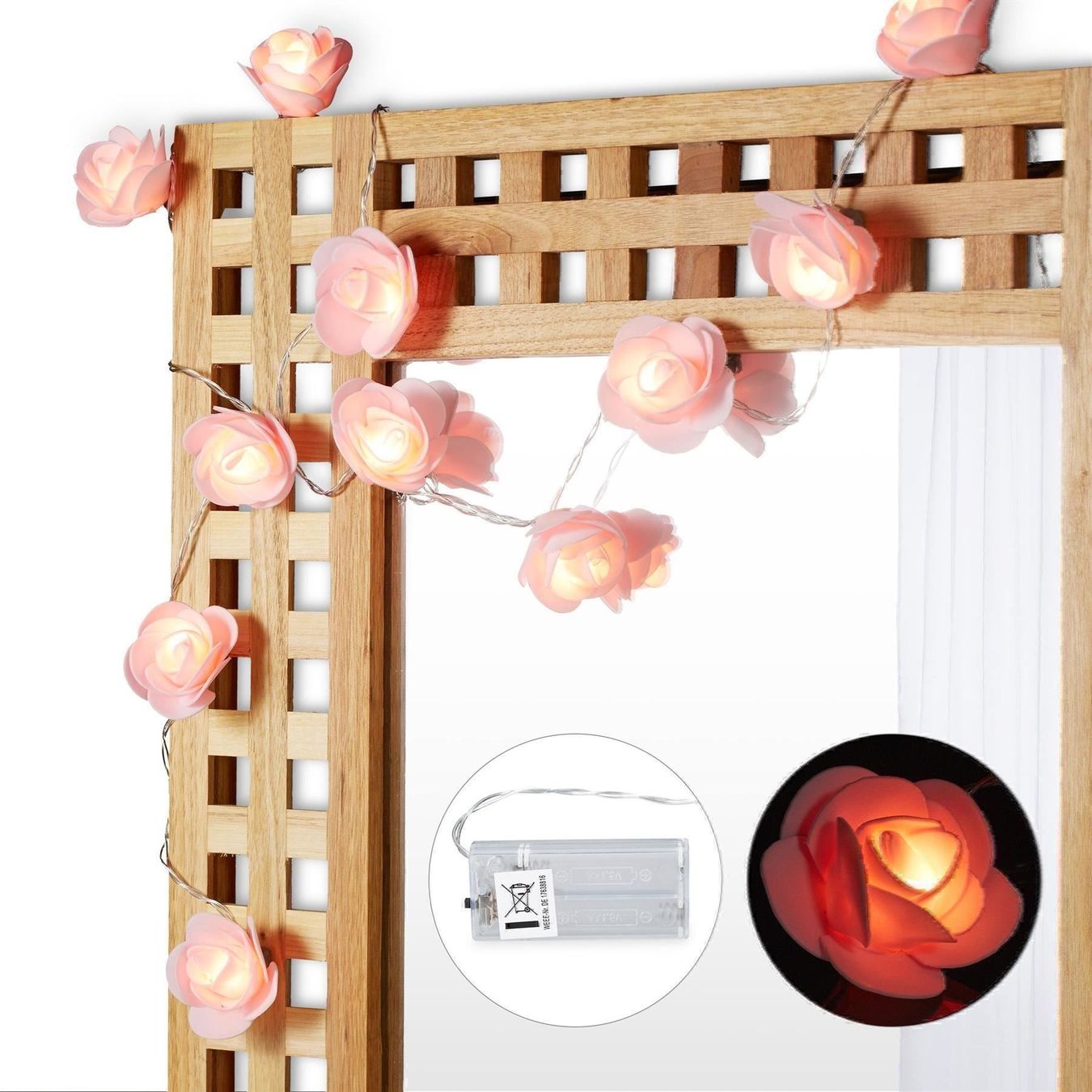 Lichterketten & Leisten: ROSEN LED-LICHTERKETTE PINK 3.3m – Neu und originalverpackt aus Gerlafingen von Tsuru 1