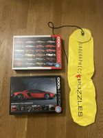2x Eurographics Lamborghini Puzzle 1000 Teile + Puzzle-Rolle