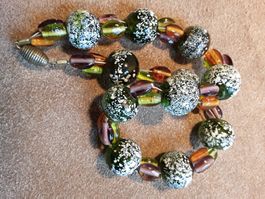 Vintage Glas Collier MURANO 60-70er Jahre