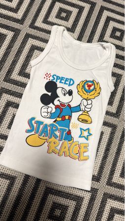 Mickey Mouse Tanktop, Grösse 92, Baumwolle, Top Zustand!