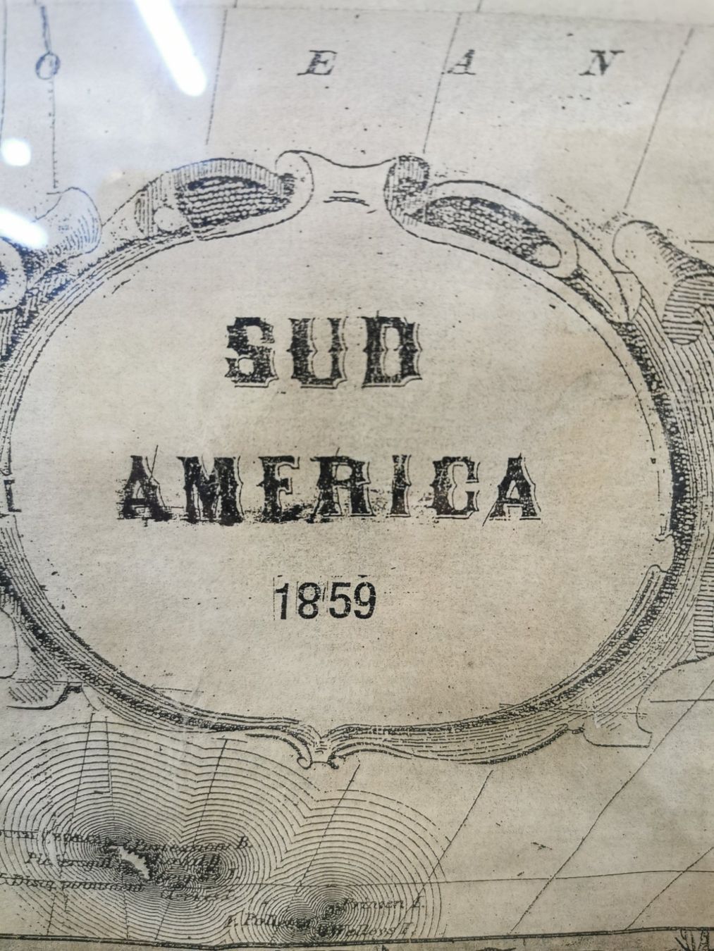 Cartine & Atlanti: CARTE GÉOGRAPHIQUE SUD AMERICA 1859 – Usato da Genève venduto da Qanil77 1