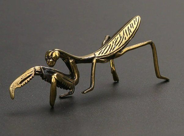 Statuette: Gottesanbeterin Figur Insekt aus Messing – Nuovo (secondo la descrizione) da Uerkheim venduto da Kaufoption 3