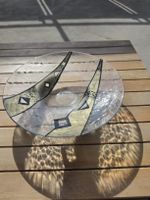 Glasschale Adam Design schwarz goldfarben guter Zustand