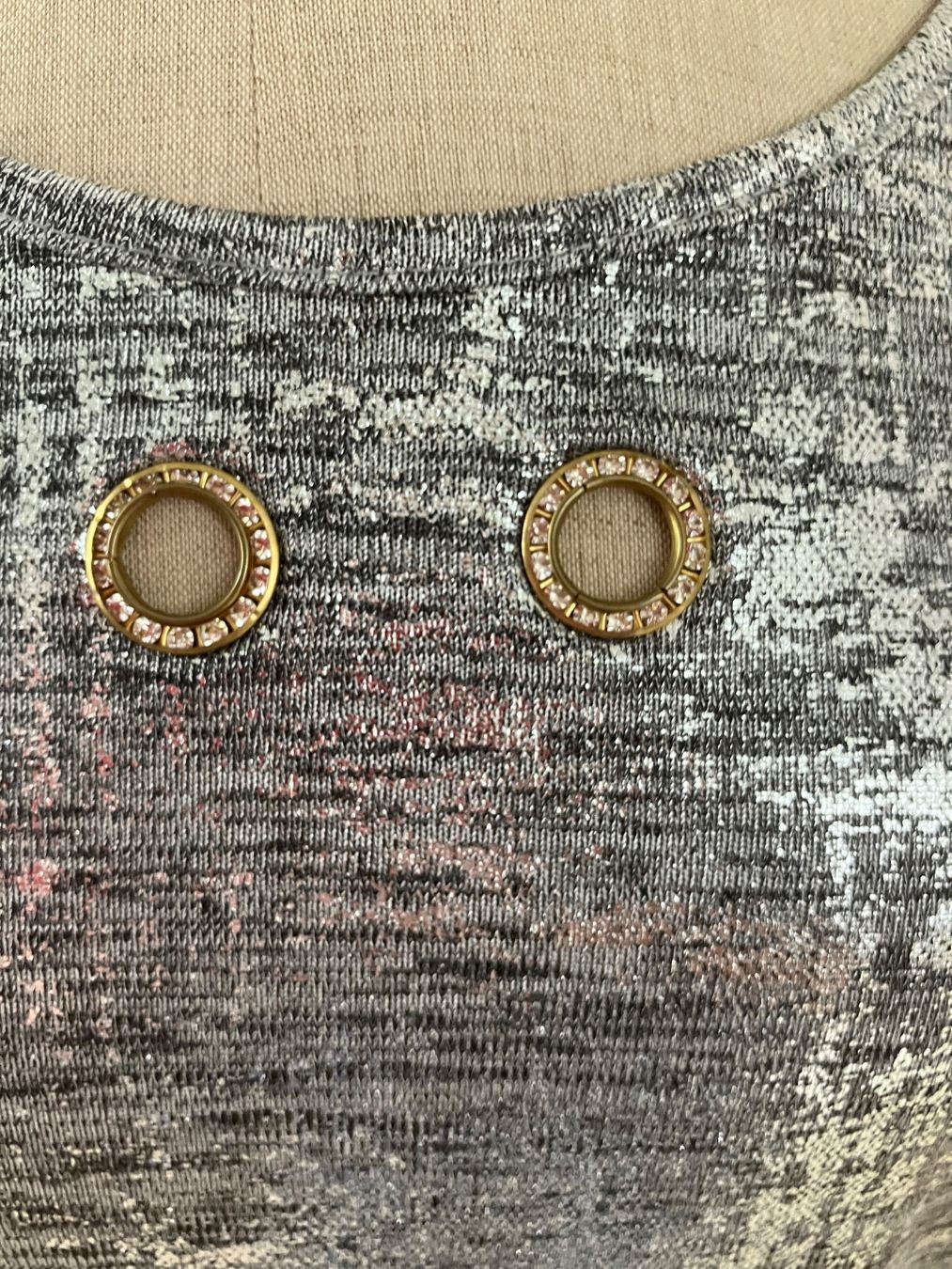 Top: Edles, silbergraues Damen Top, Grösse L – Nuovo (secondo la descrizione) da Schaffhausen venduto da NinaRicardo 6
