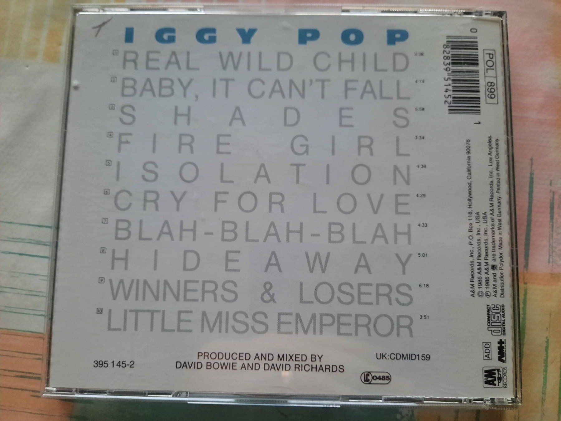 CD: CD Iggy Pop - Blah Blah Blah – Usato da Pully venduto da bro_n52j 1