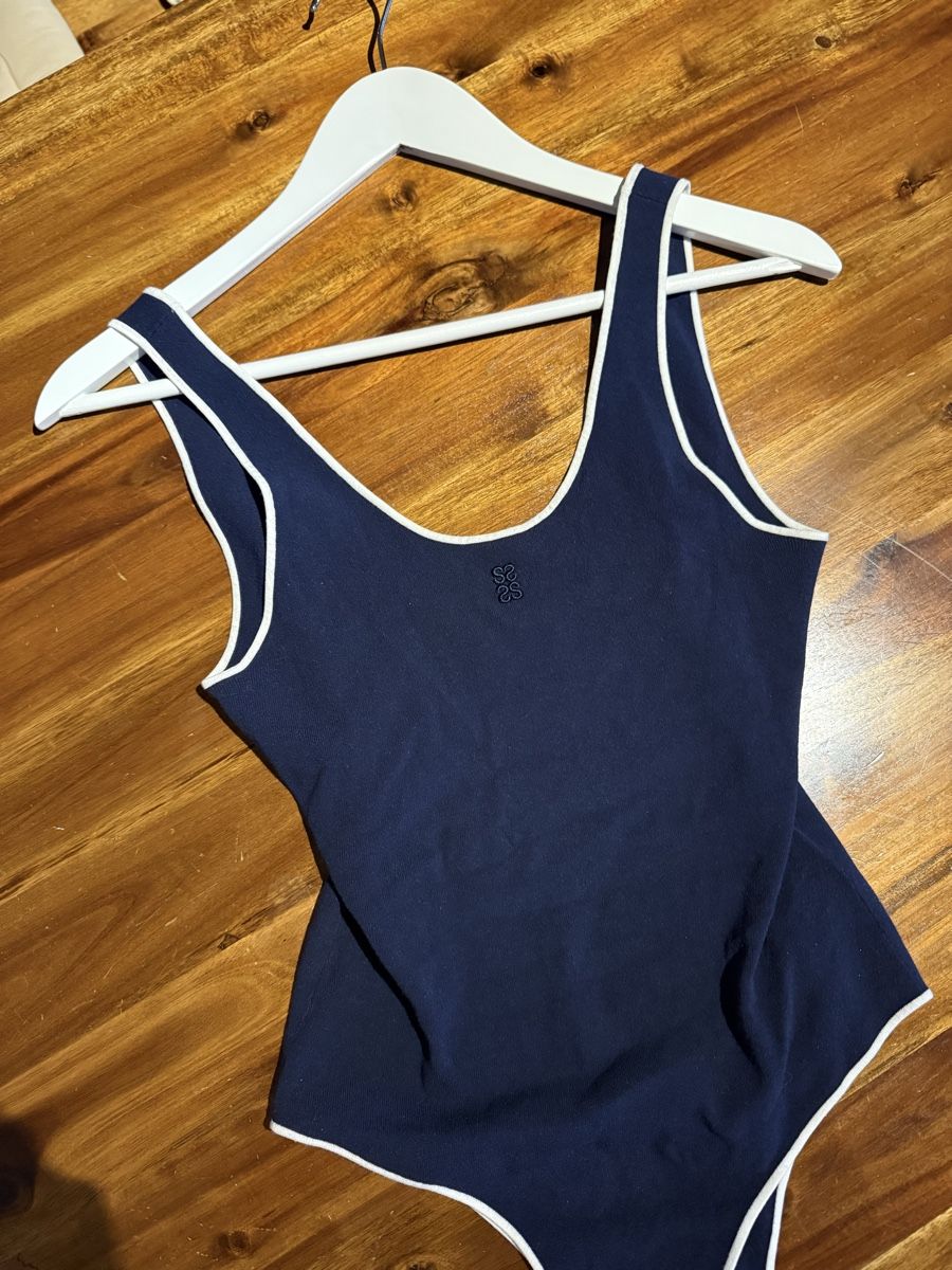 Sandro Top: Navy Sandro Bodysuit – Nuovo (secondo la descrizione) da Bottmingen venduto da Itsclaire 8