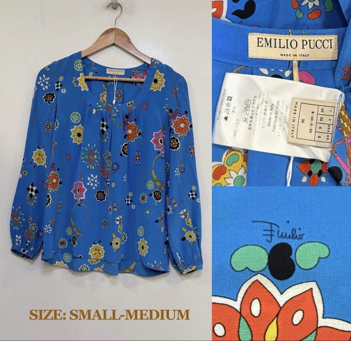 Emilio Pucci Blusen: Emilio Pucci Silk Blouse  – Gebraucht aus St.Josefen von lop_lh8d