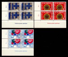 1977, Sonderpostmarken, Viererblöcke, ET
