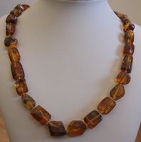 Nachlass: Ostsee Bernstein Schmuck Kette Collier 46 Gramm