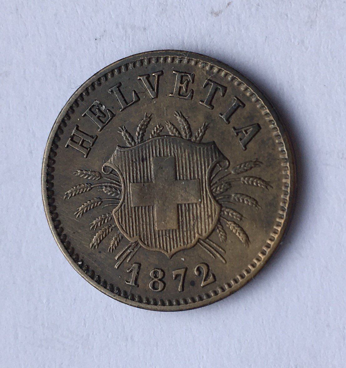 Tutti le monete: 1872 5 Rappen -unz – Usato da Kirchberg SG venduto da Zenhad69