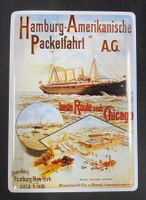 Blechschild Hamburg-Amerikanische Packetfahrt A.G.
