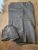 IKEA KARIT Tagesdecke Bettüberwurf, brau, grau