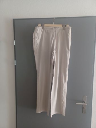 Pantalon d'été léger, couleur crème, taille L, parfait!