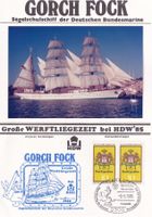 Sammelblatt Gorch Fock - Grosse Werftliegezeit bei HDW 85