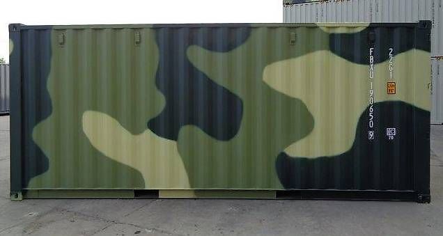 Altro per Ufficio & Commercio: 20' Seefrachtcontainer / Tarnfarbe Armee – Usato da Bern venduto da Containerhandel 3
