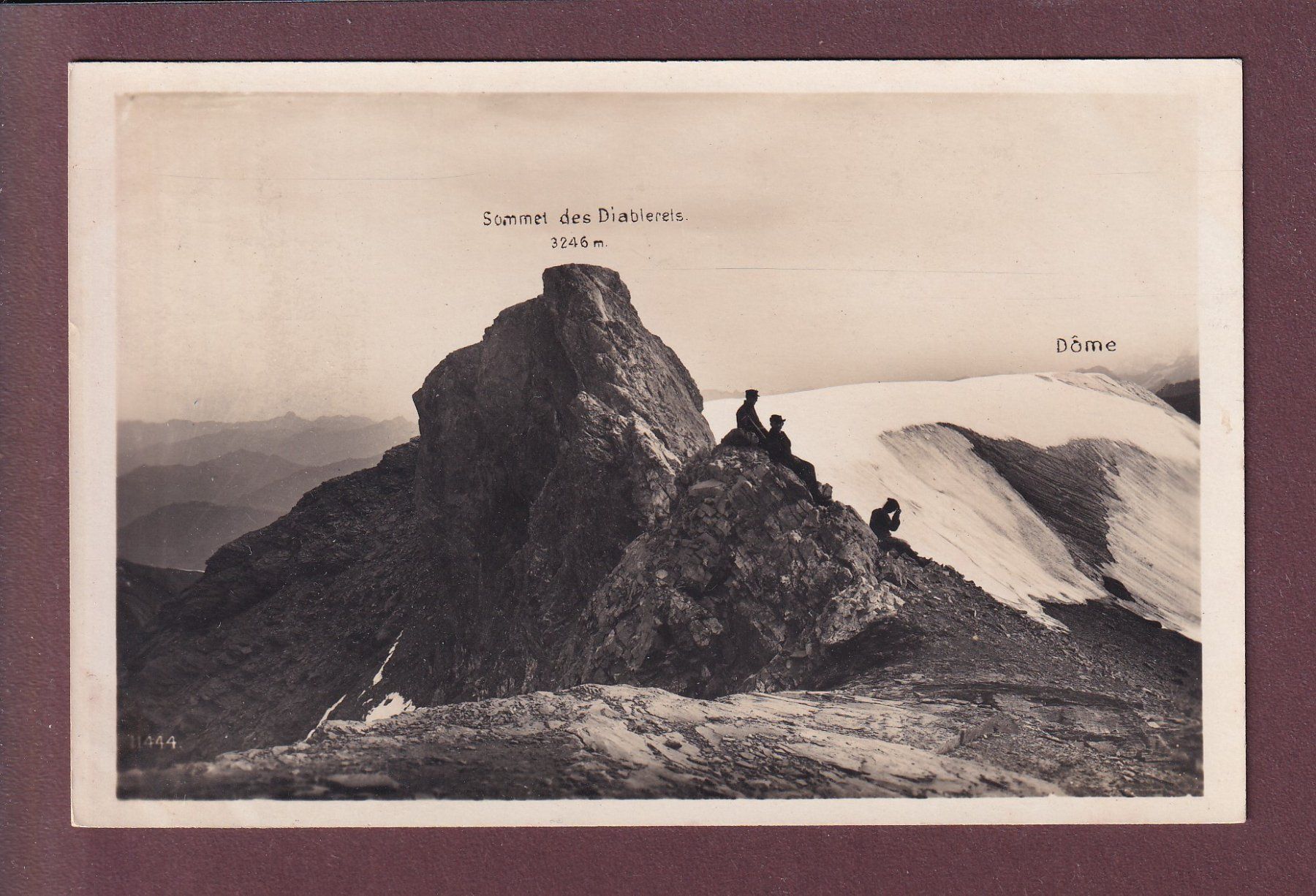 Cartoline postali: Sommet des DIABLERETS - Alpinistes – Usato da Pully venduto da nicecards