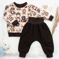 Set Indianer Tiere – Pullover & Pumphose - Gr.68/74 - NEU