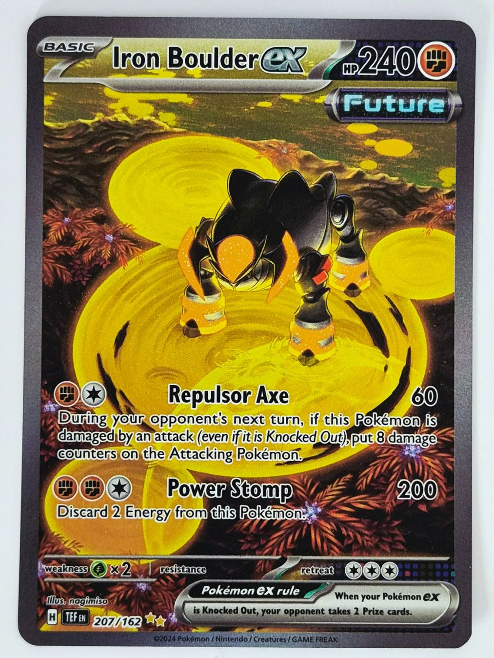Pokémon Carte collezionabili: Iron Boulder EX / Eisenfels EX / Temporal Forces / TEF 207 – Nuovo (secondo la descrizione) da Arni AG venduto da PokemonCardsStore