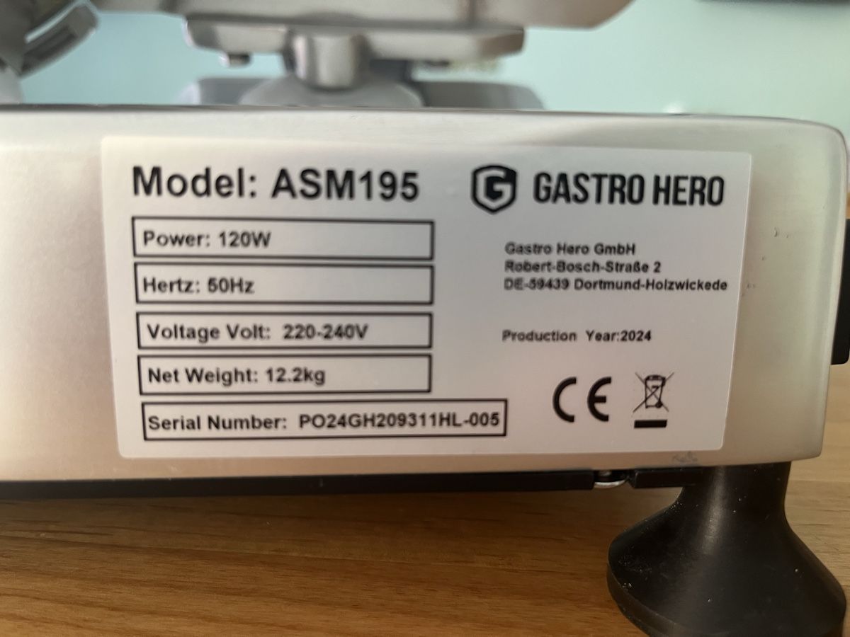 Küchengeräte: Gastro Hero Fleischschneidemaschine  – Gebraucht aus Neuenhof von Ivita 3