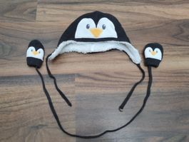 Set Mütze und Handschuhe Pinguin Grösse 41 von Smile