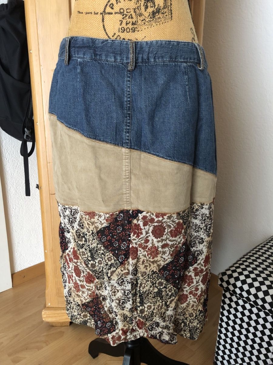 H&M Vestiti: Jolie robe fleurie patchwork automnale, taille 40 en Coton – Usato da Biel/Bienne venduto da Lianumi 1