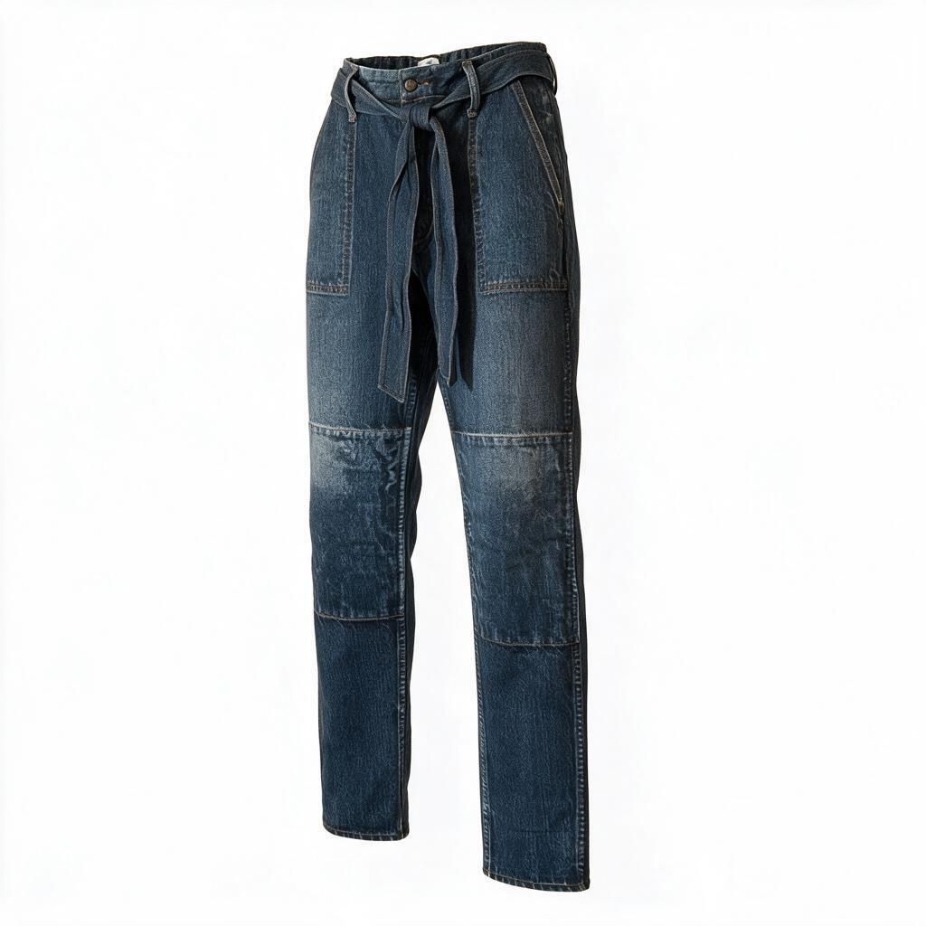 Jeans: Jeans Rag & Bone mit Bindegürtel Blau neu mit Etikett – Nuovo e nell'imballaggio originale da Brunnen venduto da Sandy_closet1