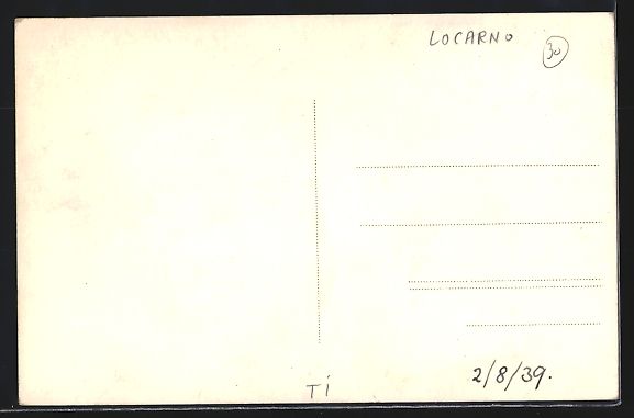 Cartoline postali: AK Locarno, Palazzo-Confernza – Usato da Berlin venduto da bartko-reher 1