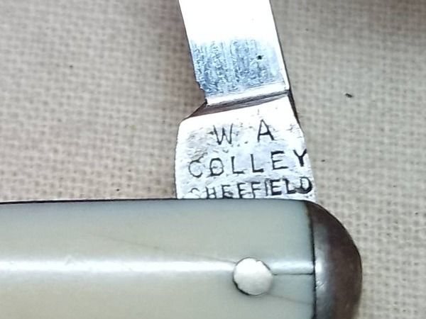 Taschenmesser: Messer - vintage -  vecchio - "W.A - Colley - Sheffield". – Gebraucht aus Sorengo von 74in 5
