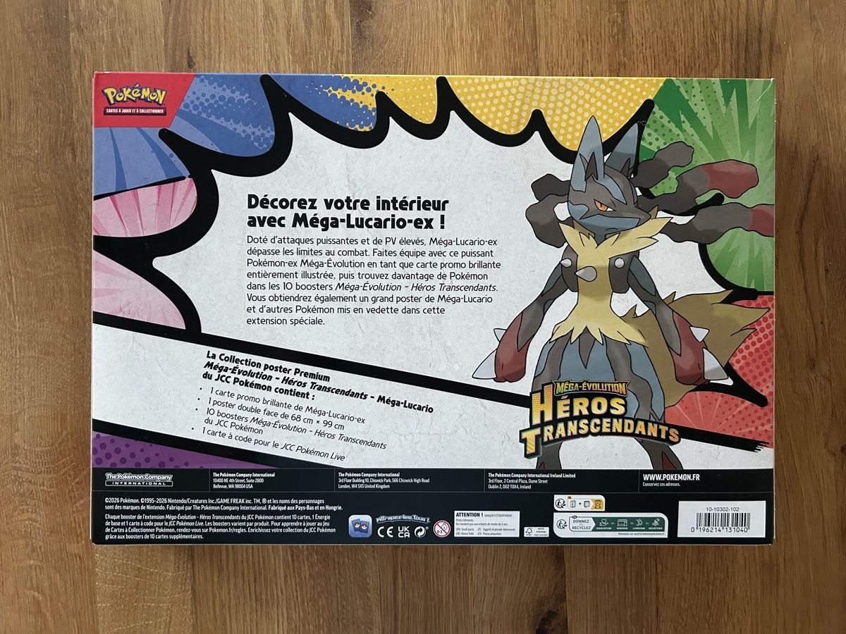 Pokémon Carte collezionabili: Collection Poster Premium Mega Lucario – Nuovo e nell'imballaggio originale da Orpund venduto da Americanpickers 1