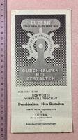 Luzern, Faltblatt, Prospekt, "Durchhalten..", Weltkrieg 1942