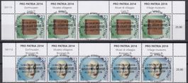 325-328 Streifen mit PP FD-Vollstempel Porrentruy 8.5.14