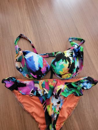 Seafolly Bikini, bunt gemustert, Gr. 38!