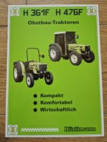 Original Prospekt Hürlimann Obstbau Traktoren H-361F H-476F