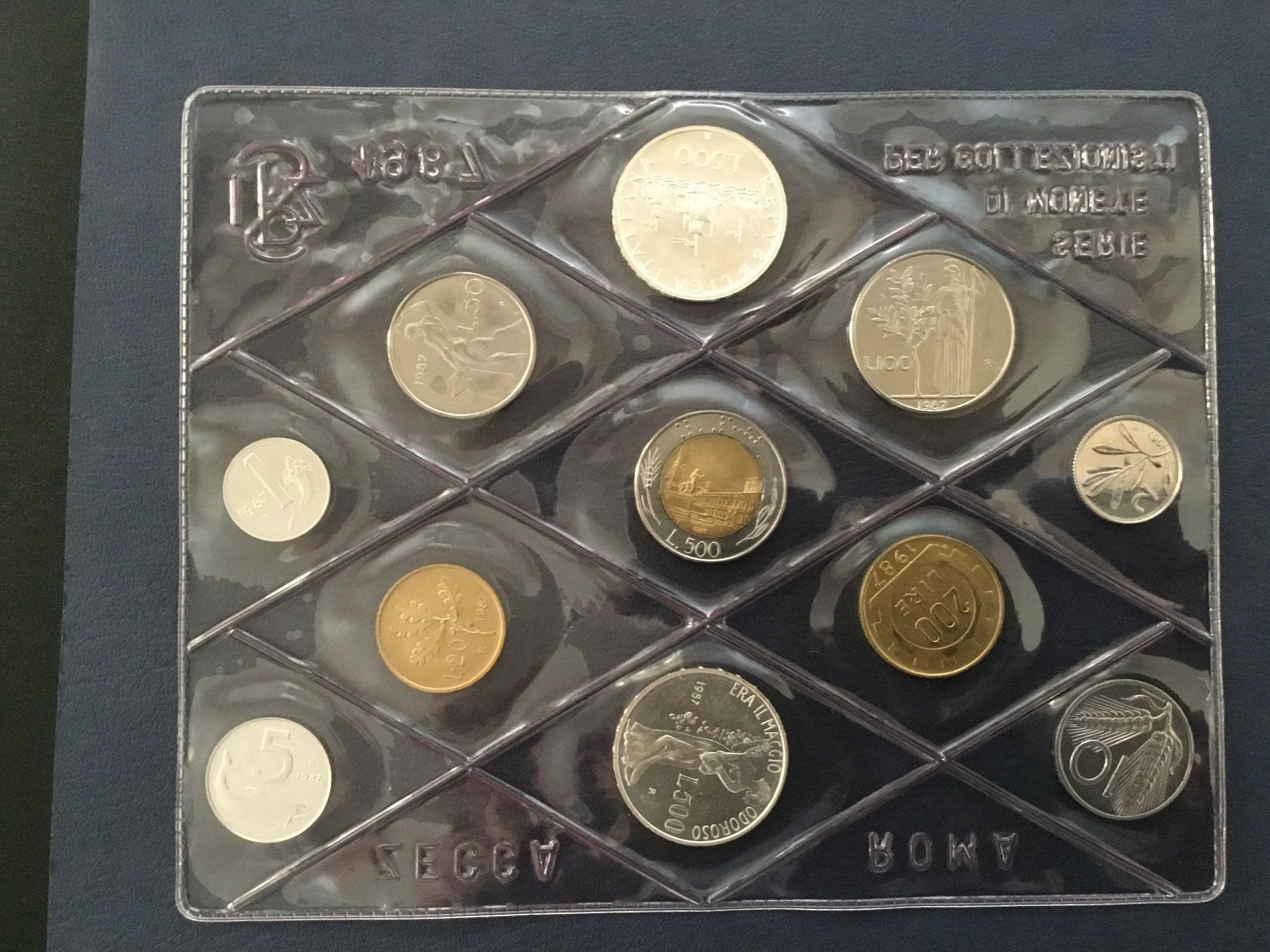 Alle Münzen: ITALIA**Serie  1987  LEOPARDI mit 2x Silber 835 – Neu und originalverpackt aus St. Margrethen SG von alfapeugeot10 6