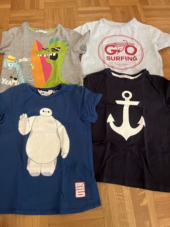 Lot de t-shirt 116cm 5 ans 