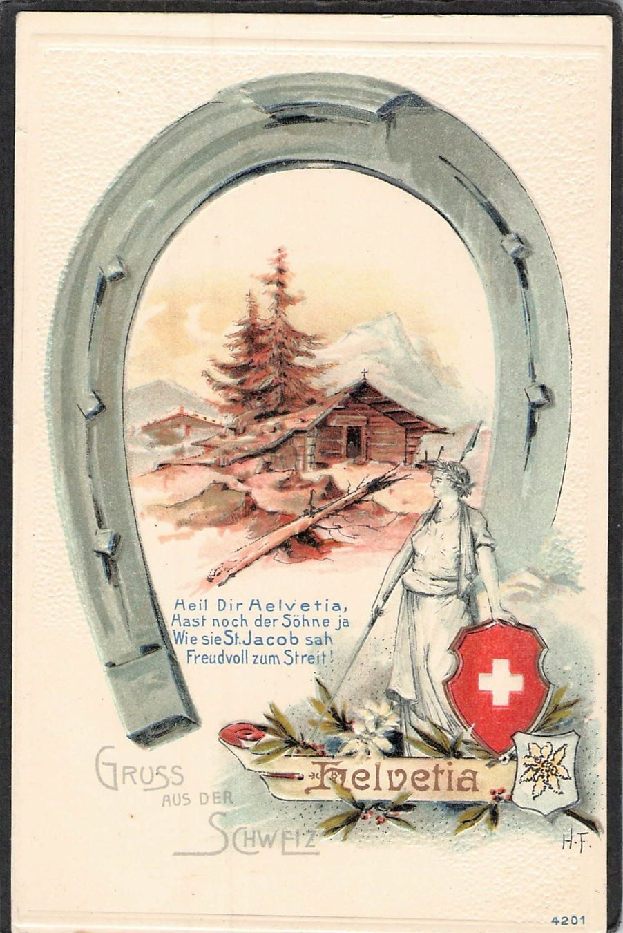 Cartoline postali: ^Prägekarte Helvetia – Usato da Reichenburg venduto da Pipo-67