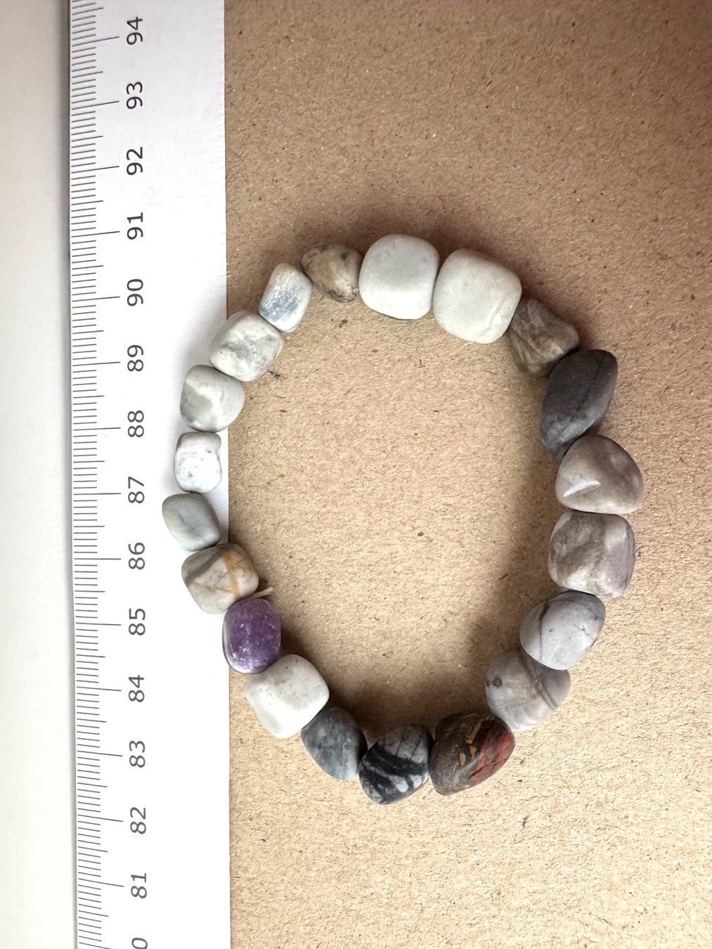 Bracelets: TOP Armband.   Kieselstein oder Jaspis – Neuf avec emballage d'origine à Leuggern par gemshow 4